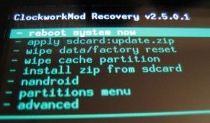 ClockWorkMod Recovery se renueva con una con interfaz táctil