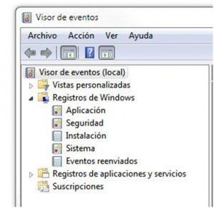 Conociendo al Visor de eventos de Windows 7