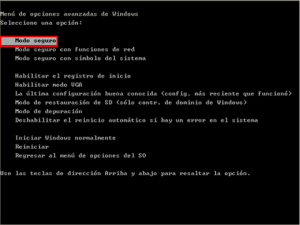 Cómo iniciar Windows 7 en modo seguro