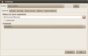 Copias de seguridad en Linux con Back In Time