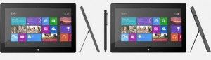 Microsoft Surface RT vs Surface Pro, Comparativa