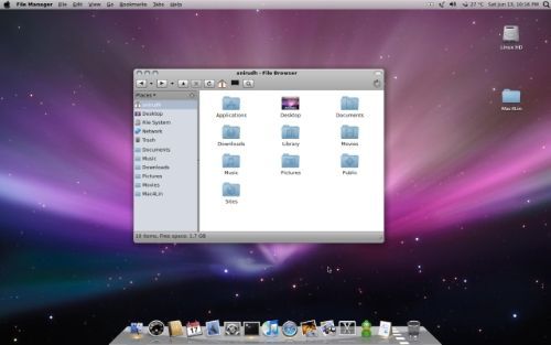 Convierte el escritorio de Linux en el de Mac OS X