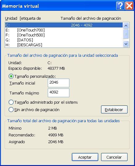 Windows XP Ventana sistema 05