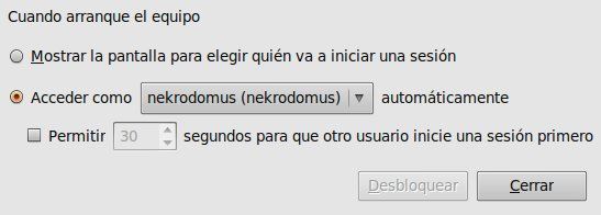 Login Automatico en Ubuntu 9.10