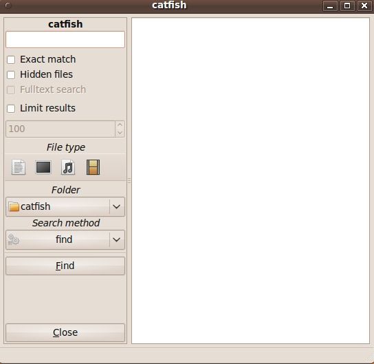 Catfish, buscar archivos en Ubuntu