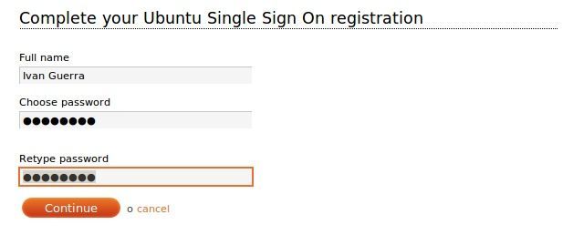 Ubuntu One Registro