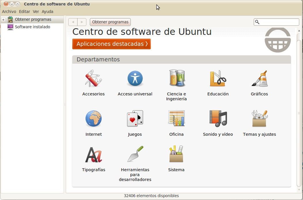 Centro de Software de Ubuntu