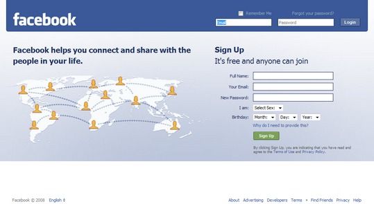 Facebook en 2008