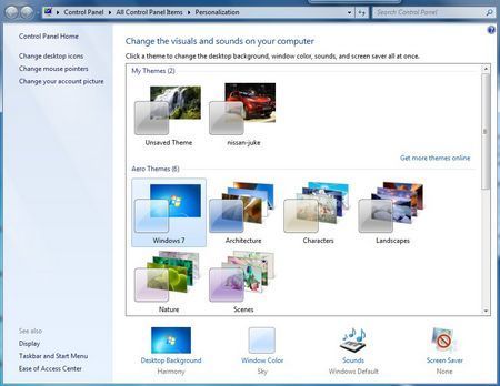 Cambiar el Theme en Windows 7