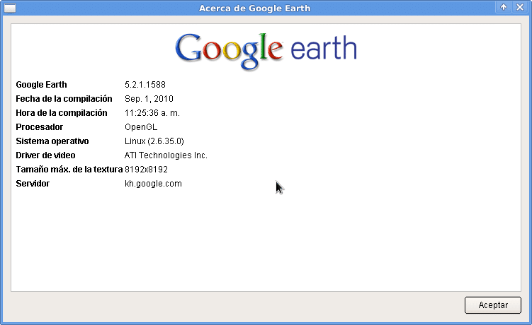 Acerca de Google Earth