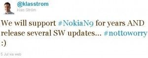 Nokia N MeeGo support for years tw