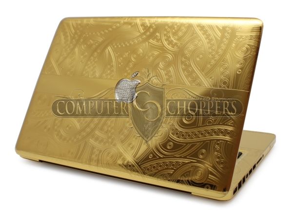 Mac Book Pro oro diamantes