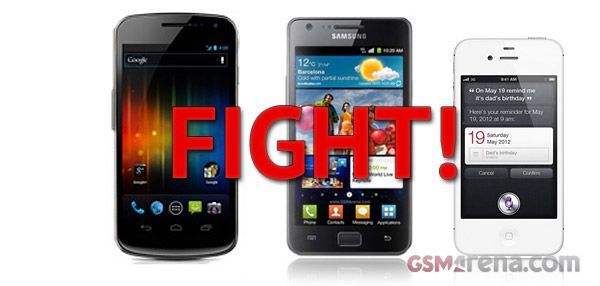 Samsung Glaxy Nexus vs iPhone s