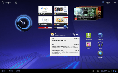 Android 3.0 GUI