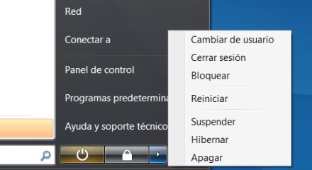Deshabilitar botones de encendido y apagado en Windows 7