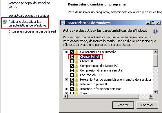 Windows7 Telnet