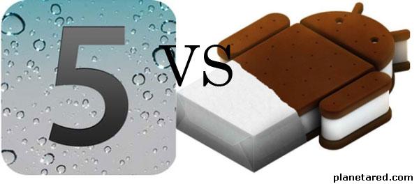 Android 4 vs Apple iOS5