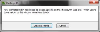 Crear un perfil en Photosynth