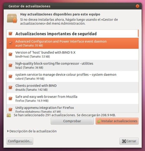 Instalar automáticamente actualizaciones en Ubuntu