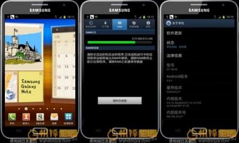 Android 4.0 en una Samsung Galaxy Note