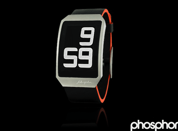 Phosphor, reloj con pantalla de tinta electrónica