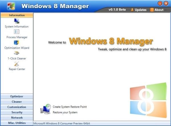 Windows 8 Tweak Manager, una navaja suiza para optimizar Windows 8