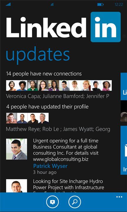 LinkedIn en Windows Phone