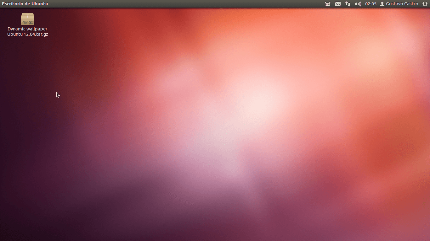 Escritorio de Ubuntu 12.04: antes