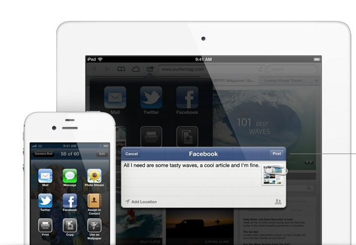 Facebook iOS 6