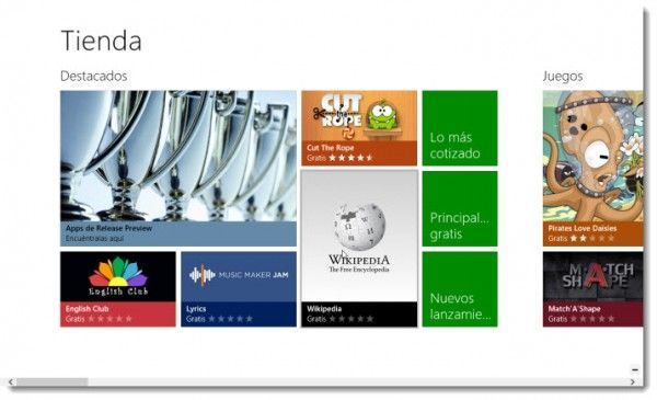 Nuevas aplicaciones de Metro en Windows 8 Release Preview
