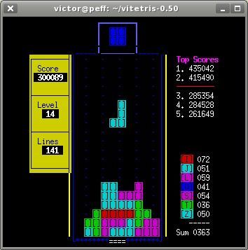 Vitetris, clon de Tetris