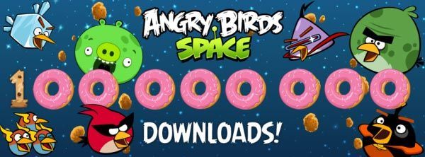 Angry Birds Space: 100 000 000 descargas