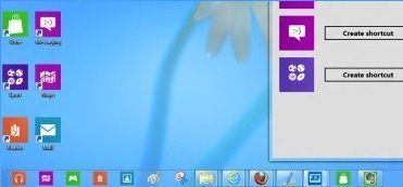 Accesos directos de Metro en la barra de tareas de Windows 8