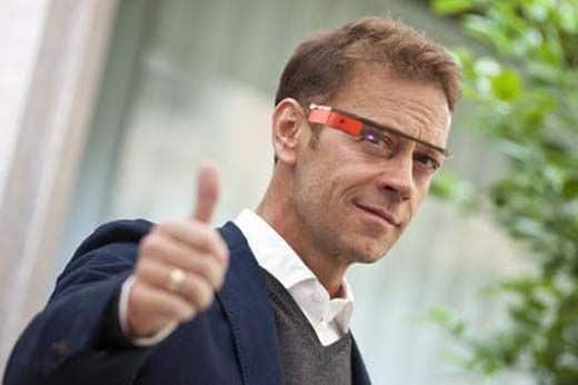 Rocco Sifredi con unas Google Glass