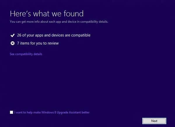 Asistente de actualizacion de Windows 8