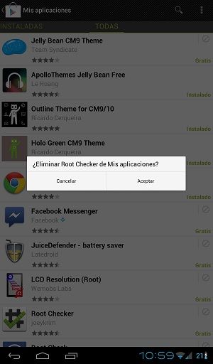 Eliminar aplicaciones del historial en Google Play Store
