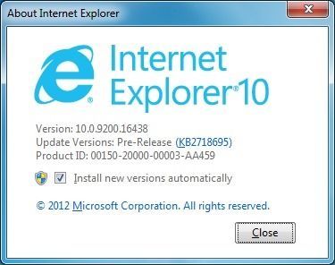Instala Internet Explorer 10 Release Preview en Windows 7