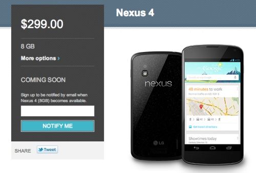nexus 4 stock