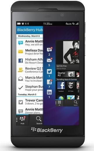 Blackberry Z10. Pantalla