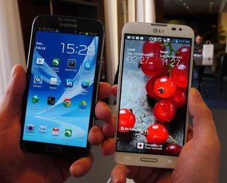 Samsung Galaxy Note II vs LG Optimus G Pro