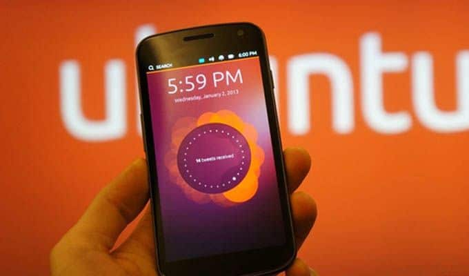 Ubunto smartphone sistema Octubre