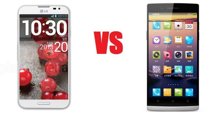LG Optimus G Pro vs Oppo Find 5