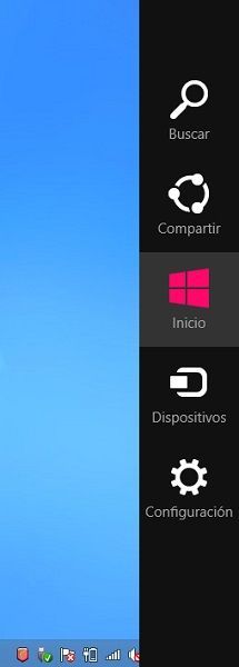 Barra de Charms Windows 8