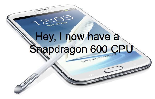 Samsung Galaxy Note 2 con Snapdragon 600 llega a China