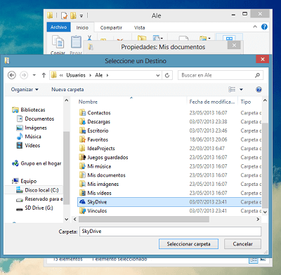 Sincronizar Documentos con SkyDrive