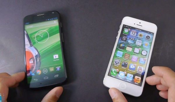 Motorola Moto X vs iPhone 5