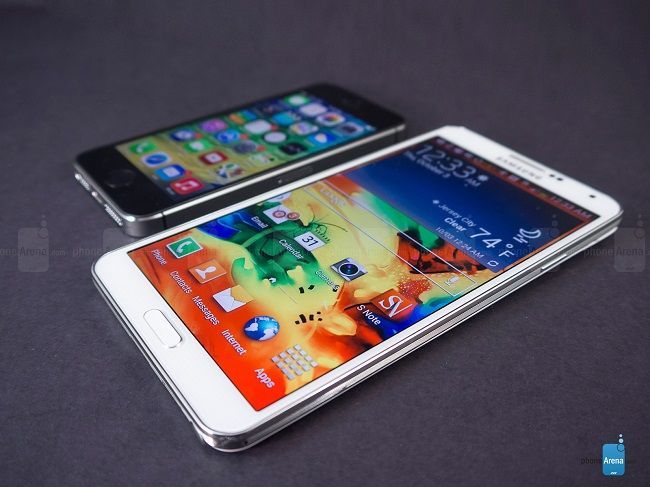Samsung Galaxy Note 3 vs iPhone 5S