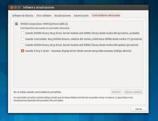 Instalar controladores propietarios Ubuntu 13.10