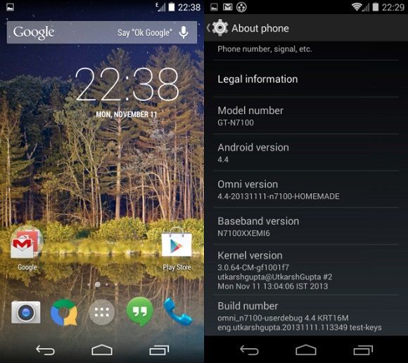 Samsung Galaxy Note 2 ya tiene Android 4.4 de forma no oficial