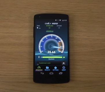 Nexus 5 con Android 4.4.2, velocidad de internet